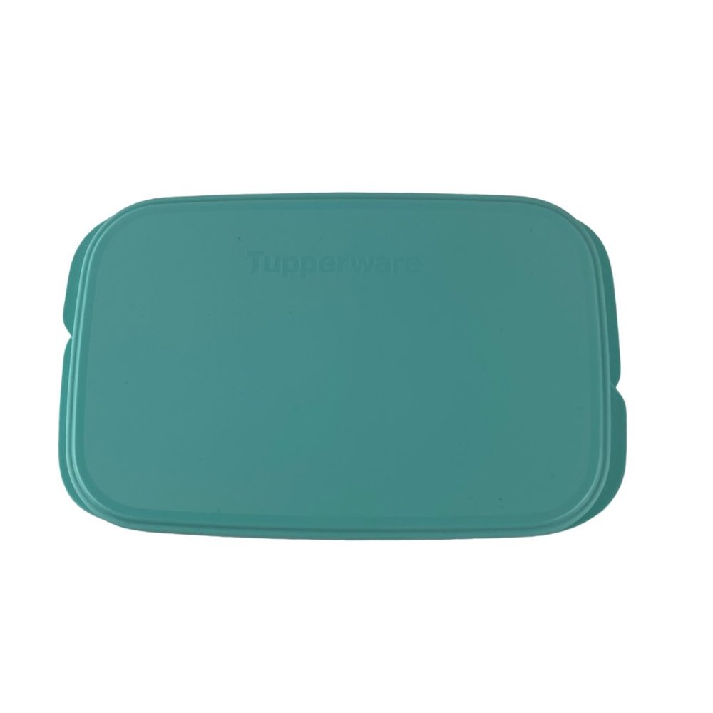Tupperware‎ Lunch It Divided Container Blue 2 Sections w/Lid 590 ml